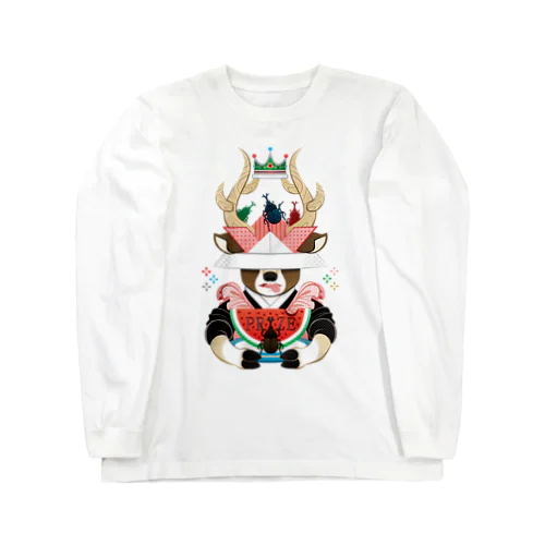 カブトムシと西瓜（リメイク） Long Sleeve T-Shirt