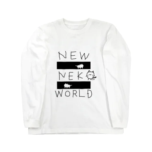 NEW NEKO WORLDロンT（白用） ロングスリーブTシャツ