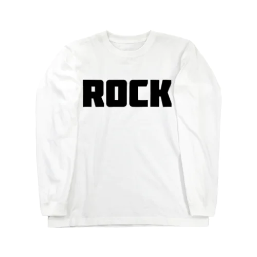 Rock ロック シンプルBIGロゴ ストリートファッション Long Sleeve T-Shirt