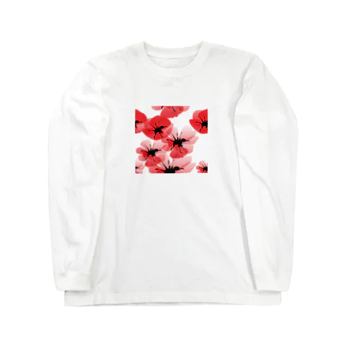 Flower Design ロングスリーブTシャツ