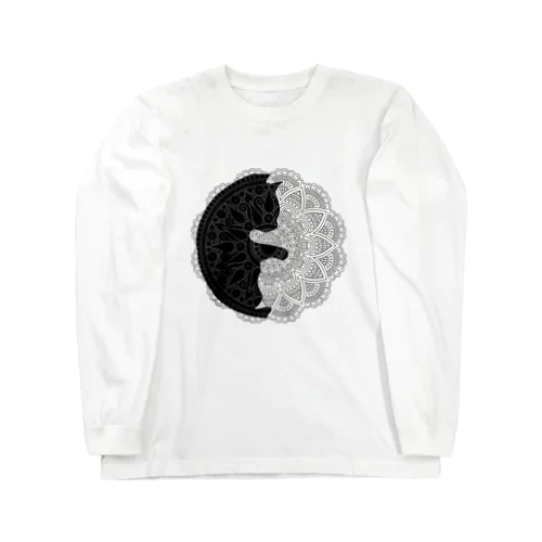 ☯曼荼羅猫 Long Sleeve T-Shirt