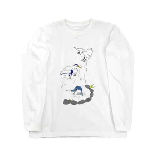 水辺のサギーズ Long Sleeve T-Shirt