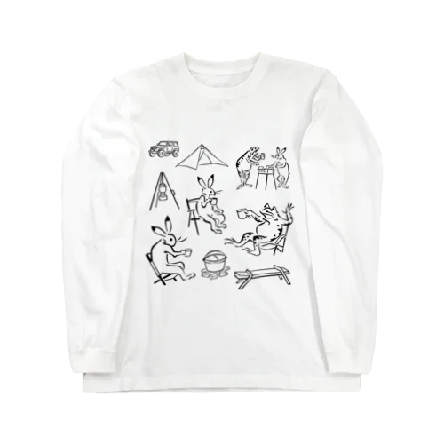 鳥獣戯画現代版　アウトドア Long Sleeve T-Shirt