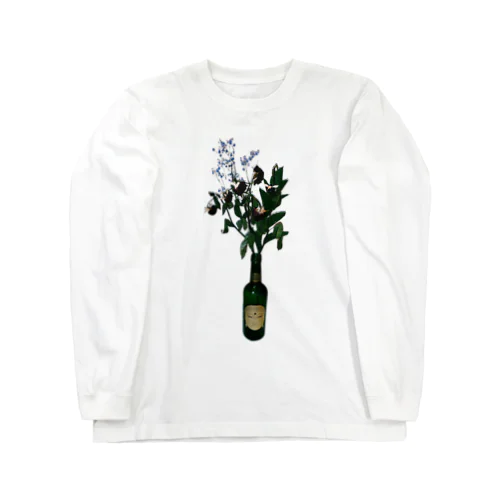 枯れた薔薇 ロングスリーブTシャツ