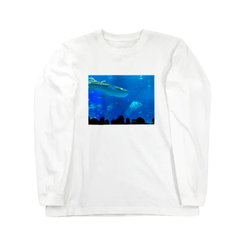 ジンベイザメの写真 ロングスリーブTシャツ