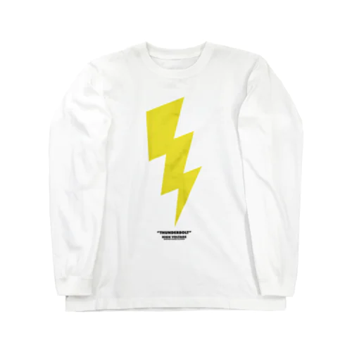 thunderbolt 白ベース Long Sleeve T-Shirt