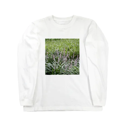 家郎グリーンと薄紫のかおり Long Sleeve T-Shirt