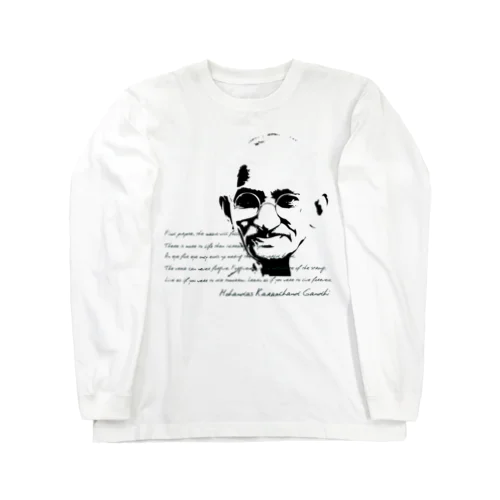 GANDHI Long Sleeve T-Shirt