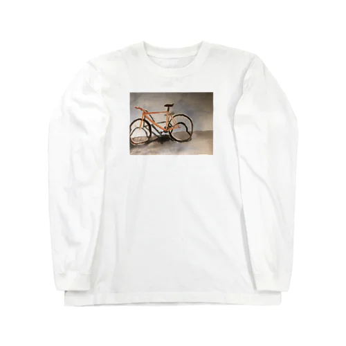 盗まれた自転車の遺影Tシャツ Long Sleeve T-Shirt