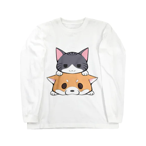 しばねこ ロングスリーブTシャツ