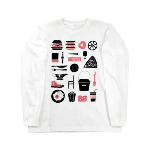 POTLUCK Graffiti Pink Long Sleeve T-Shirt