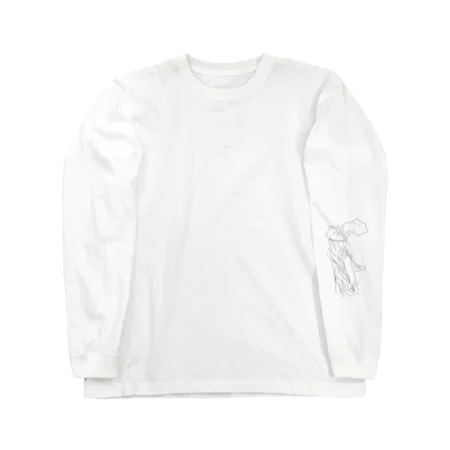 サモトラケのニケ（ブラック） Long Sleeve T-Shirt