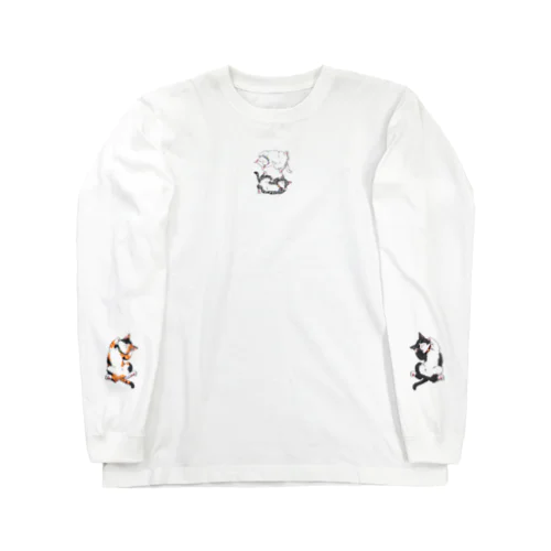 ヘソ天猫 Long Sleeve T-Shirt