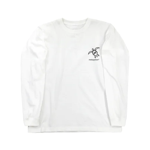 ホヌ-ワンポイント+バックプリント Long Sleeve T-Shirt