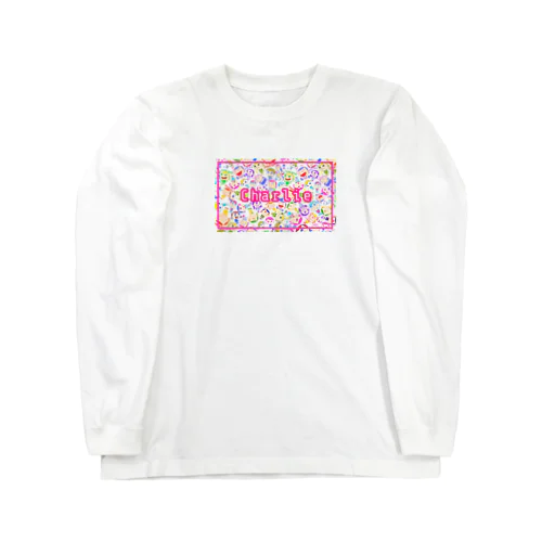 背景白ありカラフルイロイロ Long Sleeve T-Shirt