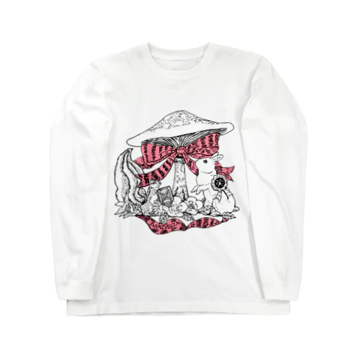 きのことリボン Long Sleeve T-Shirt