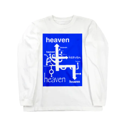 wo,co. go heaven goods 롱 슬리브 티셔츠
