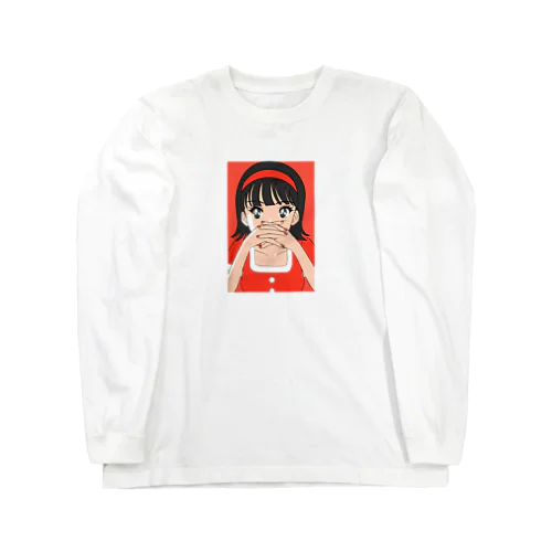 乙女のたくらみ（red） ロングスリーブTシャツ