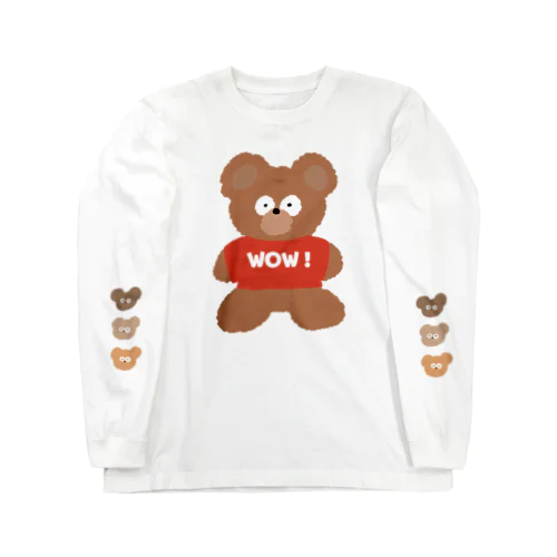 モコモコのおどろきクマちゃん Long Sleeve T-Shirt