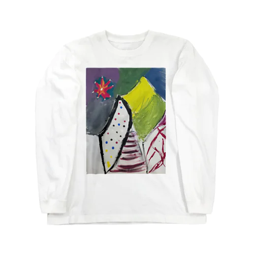 絵画「メンヘラ」 ロングスリーブTシャツ