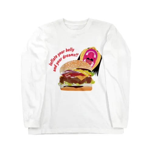 ハンバーガー ロングスリーブTシャツ