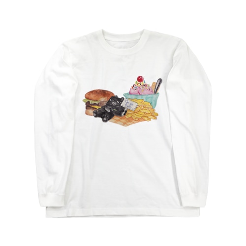 お腹いっぱい Long Sleeve T-Shirt
