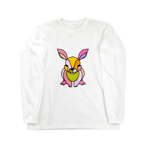 pink☆rabbit　(ピンクのうさぎ)　ピンクバージョン　Full of vitality　(フル　オブ　バイタリティ) Long Sleeve T-Shirt