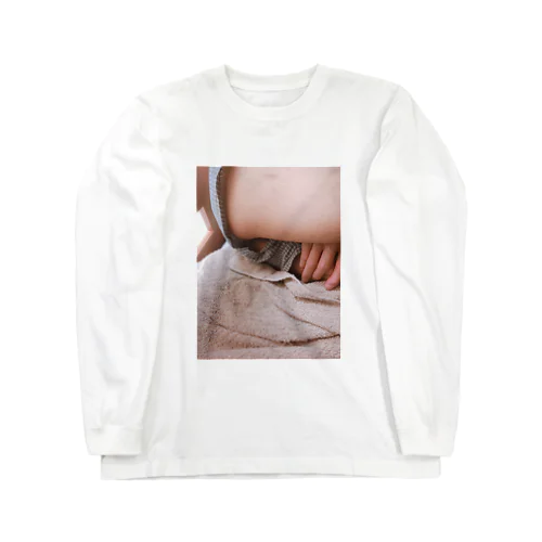 夫の見えるか見えないかセクシーショット Long Sleeve T-Shirt