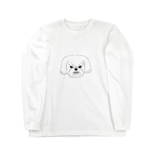 威嚇シリーズ〜マルチーズ〜 Long Sleeve T-Shirt