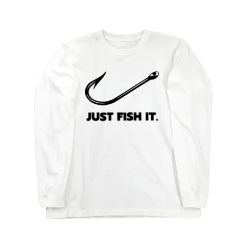 JUST FISH IT (ナイキ パロディー) ロングスリーブTシャツ