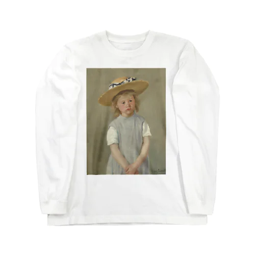 メアリー・カサット作「麦わら帽子をかぶった少女」 Long Sleeve T-Shirt