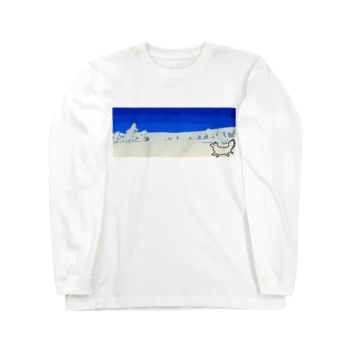 蔵王の樹氷とうろ覚えキツネ Long Sleeve T-Shirt