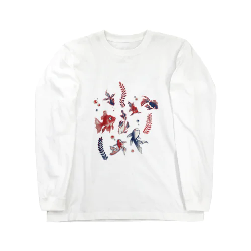 【日本レトロ#27】金魚 Long Sleeve T-Shirt