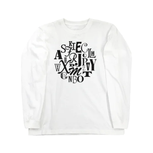 All Alphabet / アルファベット全部 ロングスリーブTシャツ