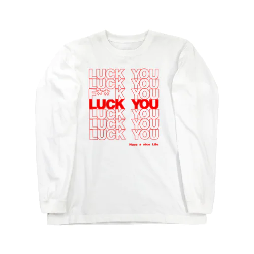 “F” & LUCK YOU LOGO ロングスリーブTシャツ