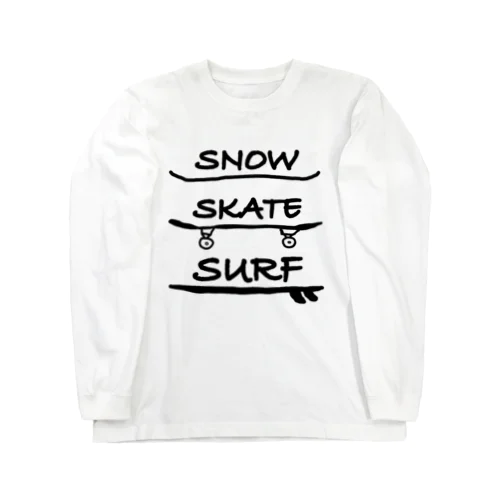 Snow Skate Surf ロングスリーブTシャツ