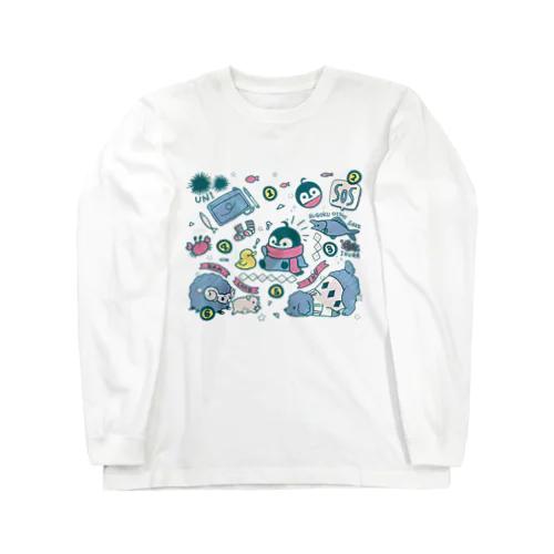 パッチワーク焼きペン Long Sleeve T-Shirt