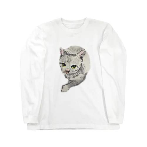 我的猫很可爱 ロングスリーブTシャツ