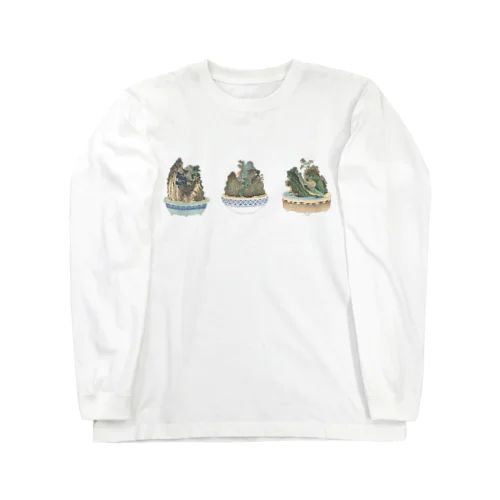 江戸時代の盆栽＜鉢山図絵＞ Long Sleeve T-Shirt