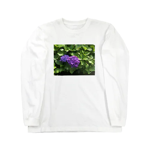 紫陽花 Long Sleeve T-Shirt