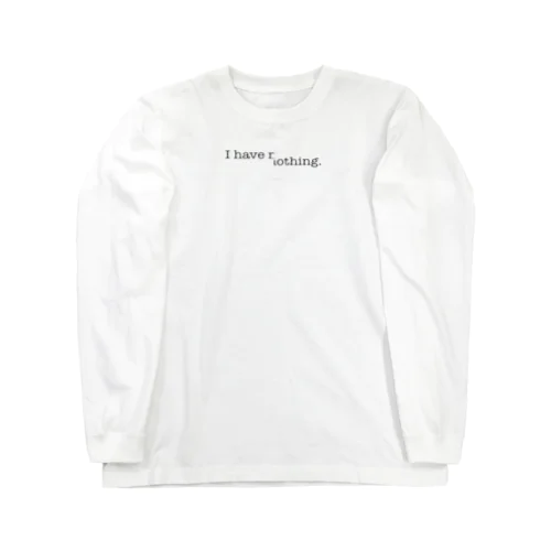 着る虚無 Long Sleeve T-Shirt