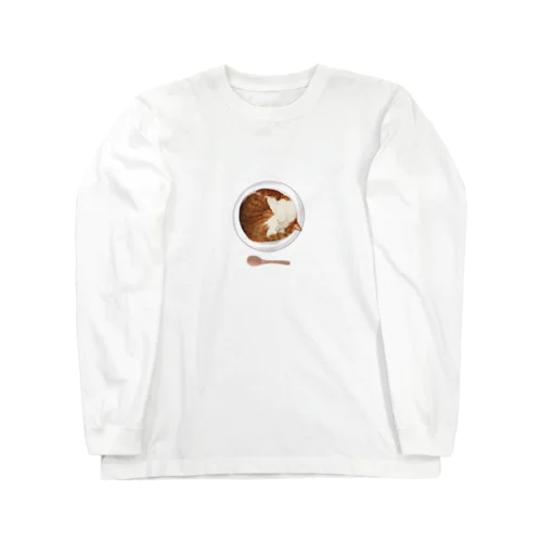 猫カレー🍛おいしそうな いろをした ねこ. Long Sleeve T-Shirt