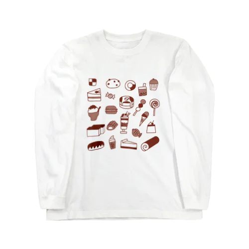 スイーツ大好き Long Sleeve T-Shirt