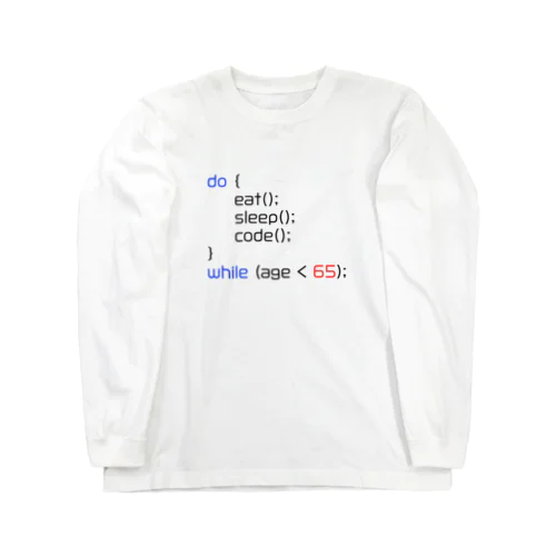 定年まで働けるJSデザイン Long Sleeve T-Shirt