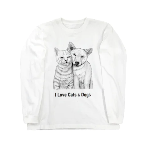 I Love Cats&Dogs ロングスリーブTシャツ