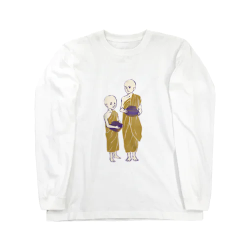 【ミャンマーの人々】少年モンク Long Sleeve T-Shirt