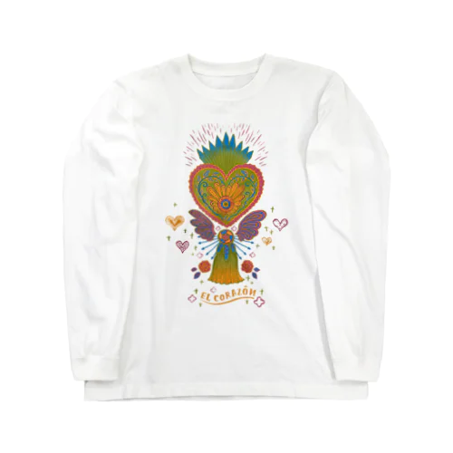 メキシコのハートタッセル（グリーン） Long Sleeve T-Shirt