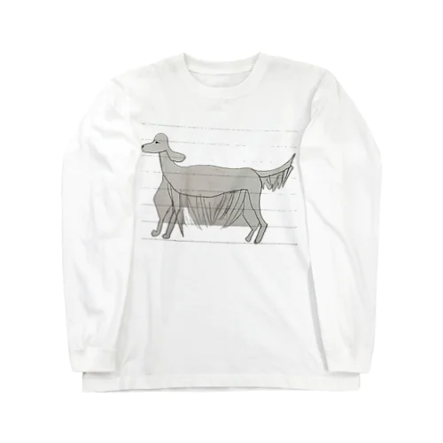 画伯のアイリッシュセター Long Sleeve T-Shirt