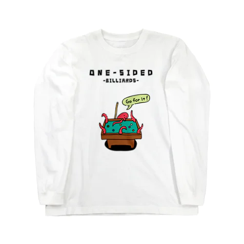 ビリヤード　タコのワンサイドゲーム Long Sleeve T-Shirt