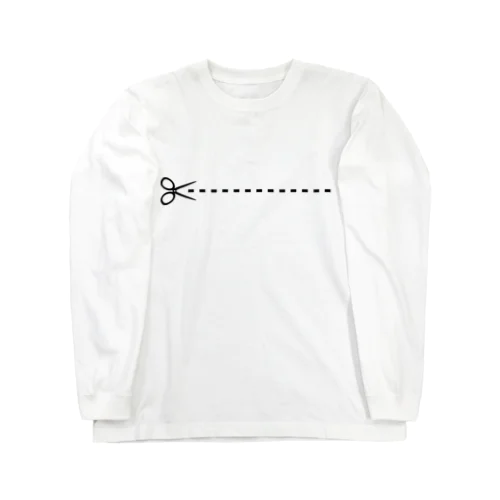 キリトリ線 Long Sleeve T-Shirt